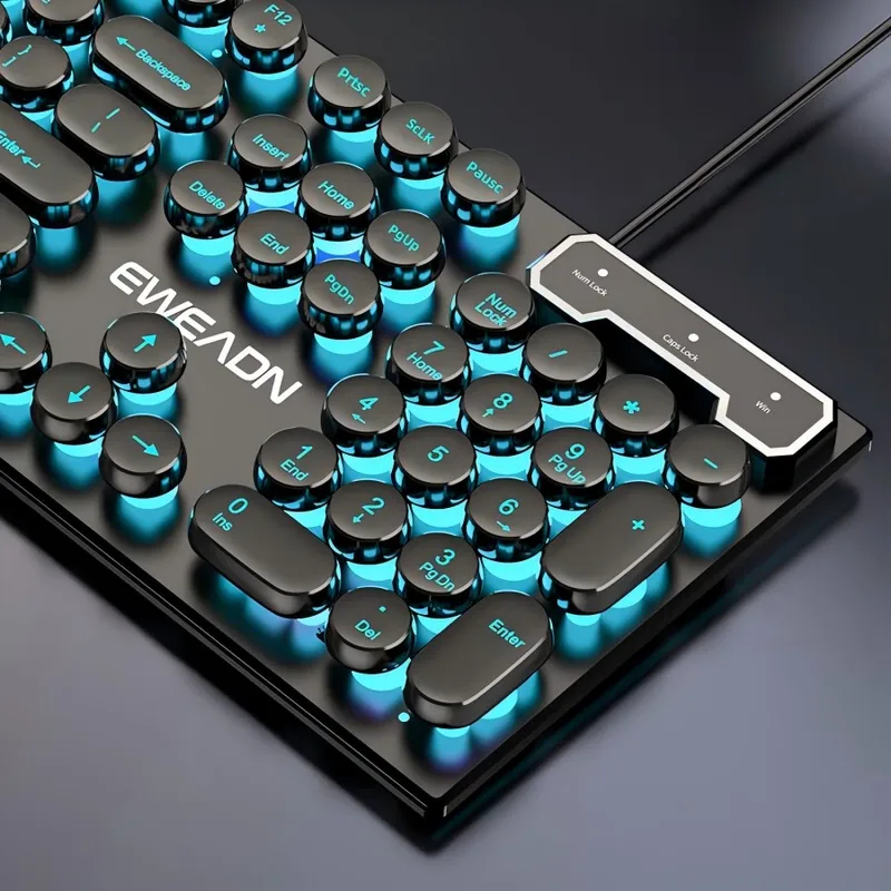 Pc Gaming Rgb - Set Keyboard dan Mouse Retro Punk