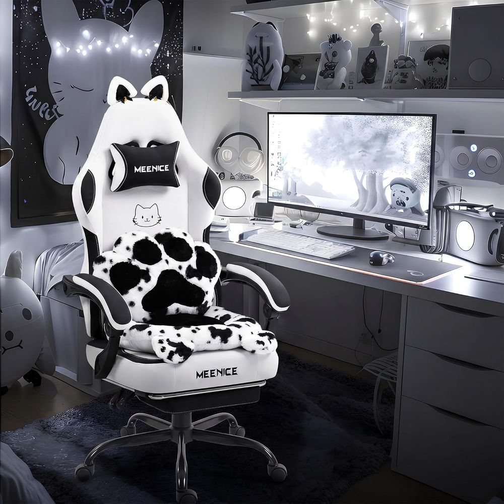 Pc Gaming Chair - Kursi Gaming Lucu dengan Telinga Kucing,
