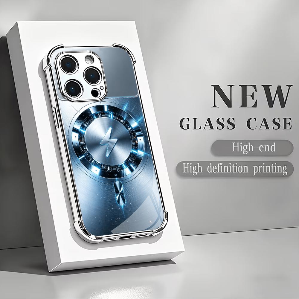 Pc Case Tempered Glass - Casing ponsel modis dengan cincin pengisi
