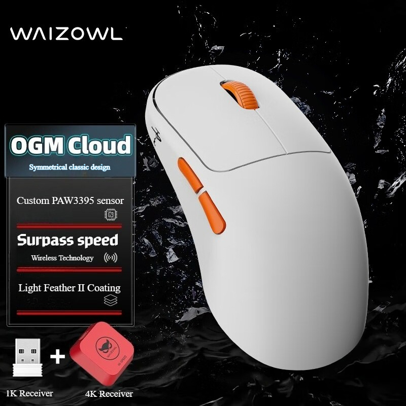 Pc Gaming Cloud Free - Waizowl OGM Cloud Mouse Gaming Nirkabel