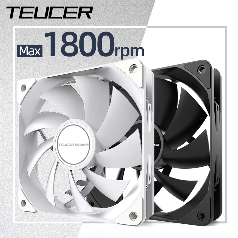 Pc Water Cooling - Teucer 12cm kipas sasis PWM kontrol