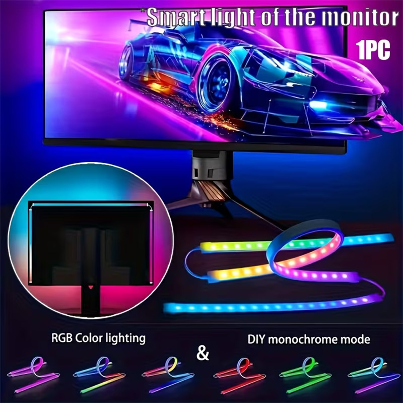 Pc Gaming Rgb - Lampu Gaming RGB Strip Lampu Latar