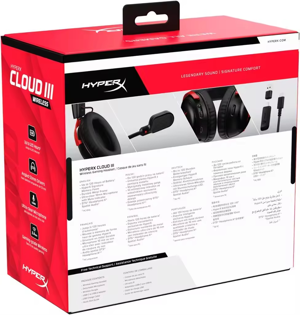 Pc Gaming Cloud Free - Headset gaming nirkabel HyperX Cloud 3
