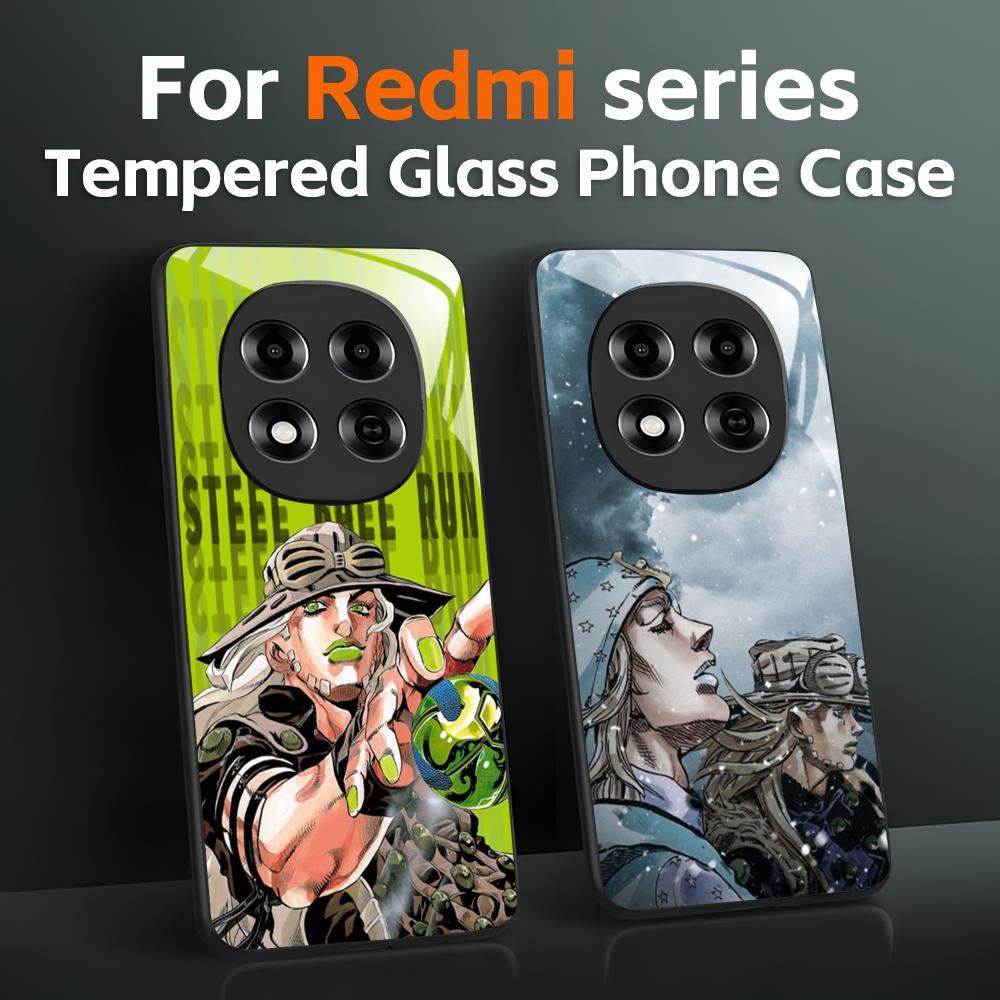 Pc Case Tempered Glass - Casing Ponsel Keren Anime JOJO Steel