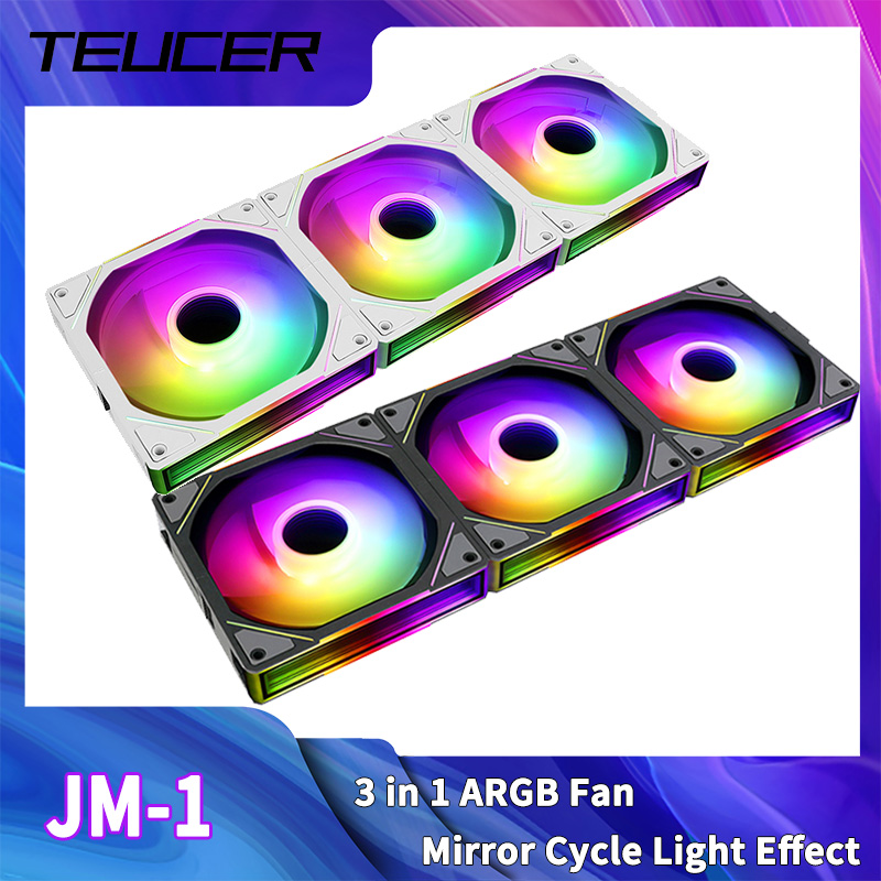 Pc Water Cooling - TEUCER JM-1 kipas casing komputer ARGB,
