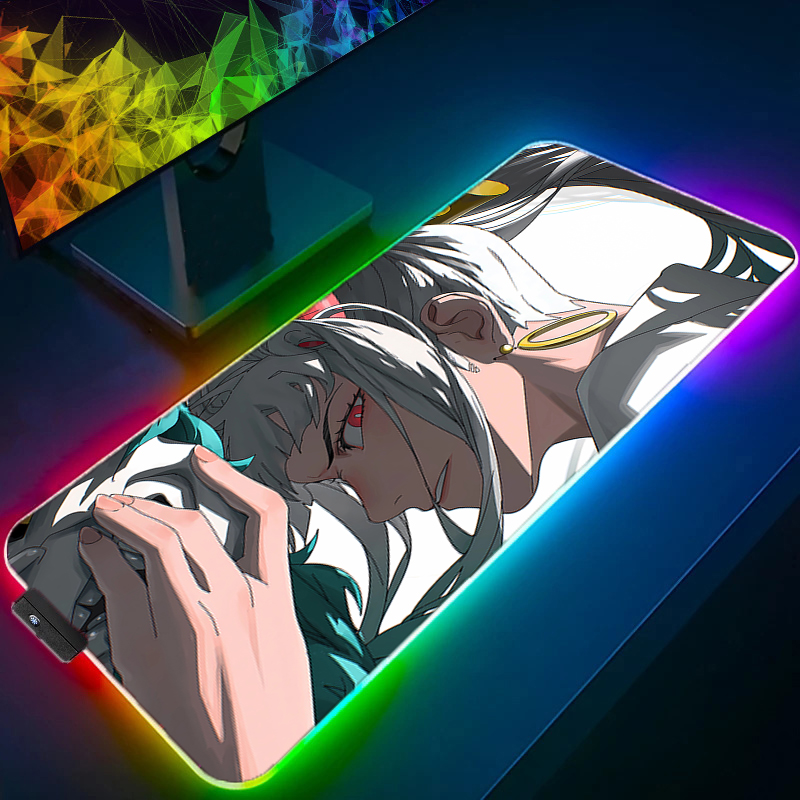 RGB LED Mouse Pad Meja Kantor  - Pc Gaming Rgb ulasan dan harga
