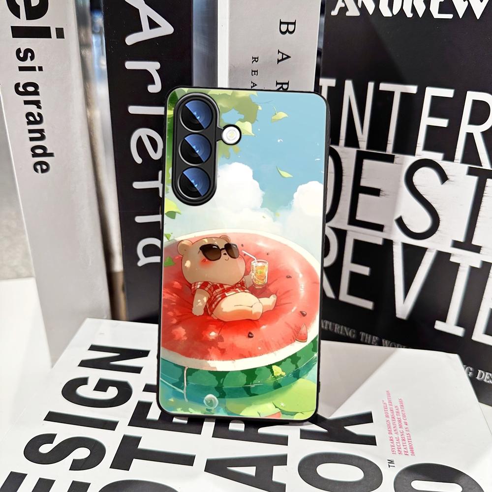 Casing Ponsel Motif Semangka K - Pc Case Tempered Glass ulasan dan harga