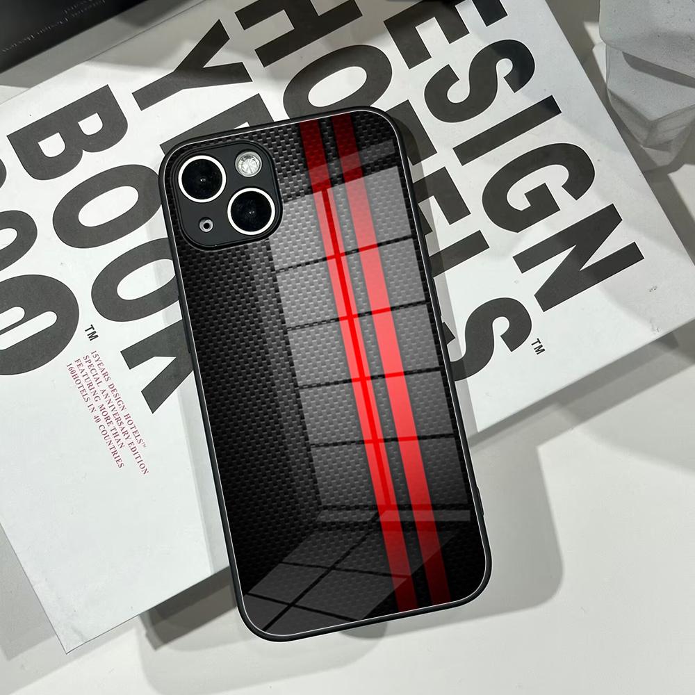 Casing Ponsel Motif Serat Karb - Pc Case Tempered Glass ulasan dan harga