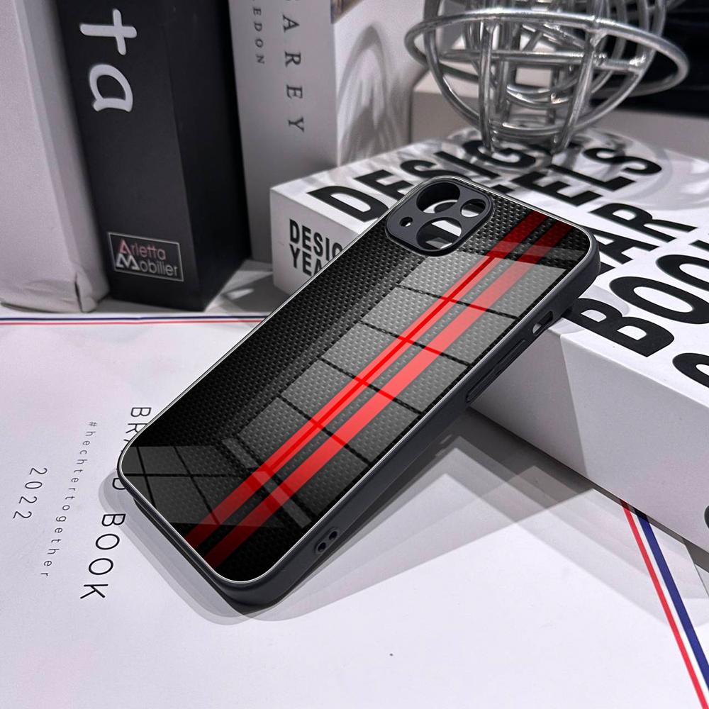 Casing Ponsel Motif Serat Karb - Pc Case Tempered Glass ulasan dan harga
