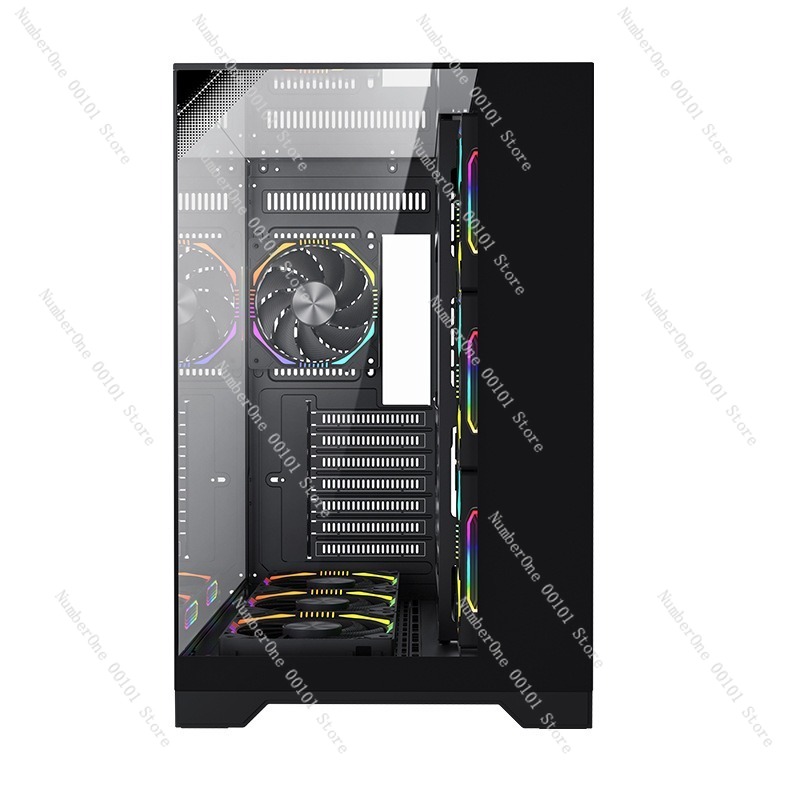 Casing PC Gaming ATX Kaca Temp - Pc Case Fan ulasan dan harga