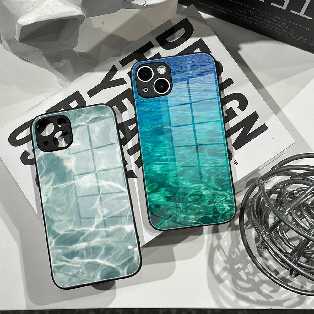 Casing Ponsel Desain Riak Air  - Pc Case Tempered Glass ulasan dan harga