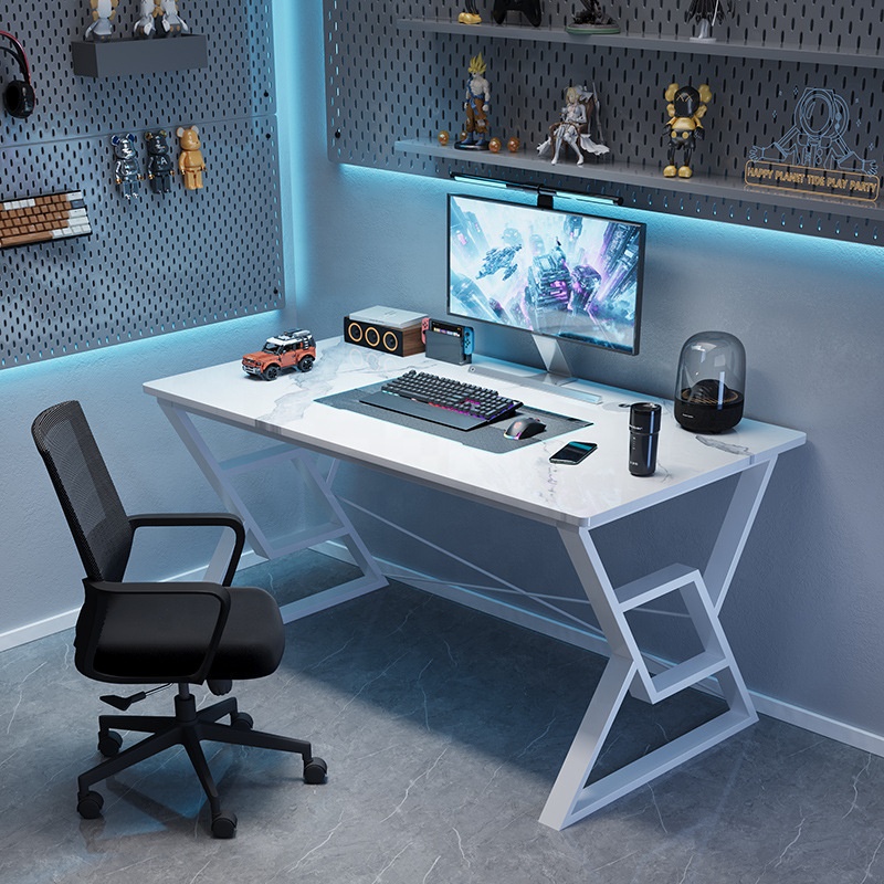 Meja Komputer MDF Multifungsi  - Pc Gaming White ulasan dan harga