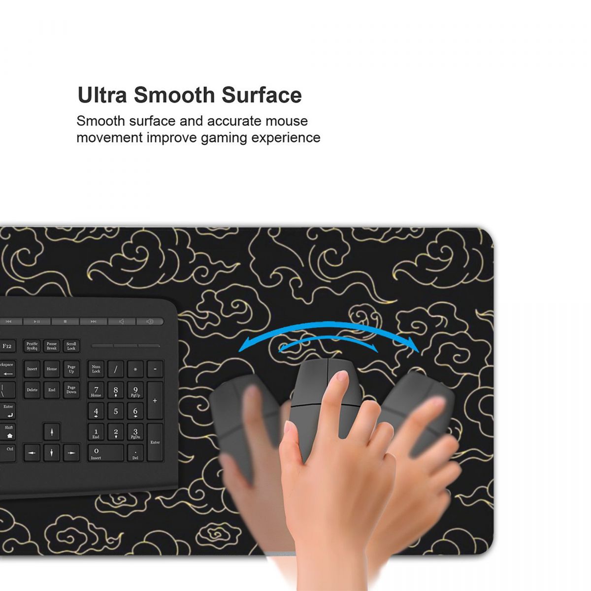 Alas Mouse Besar Pola Awan Jep - Pc Gaming Cloud Free ulasan dan harga
