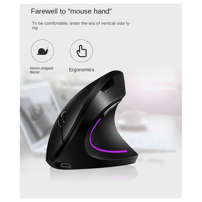 doyou Mouse Vertikal Nirkabel  - Pc Gaming White ulasan dan harga