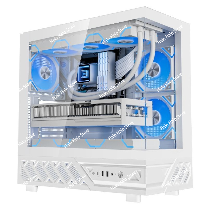 Casing PC ATX White Seaview Ka - Pc Gaming White ulasan dan harga