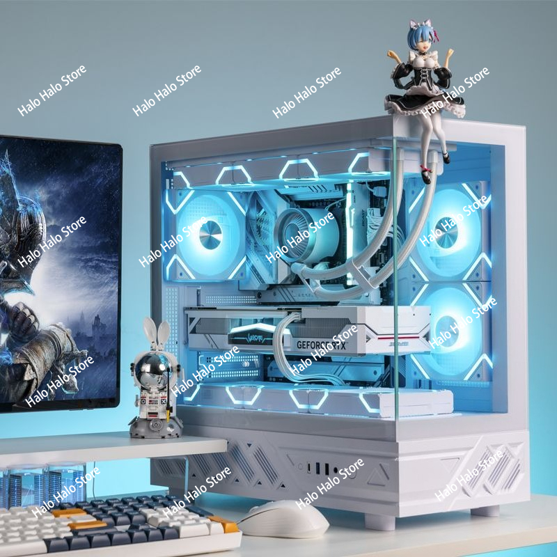 Casing PC ATX White Seaview Ka - Pc Gaming White ulasan dan harga