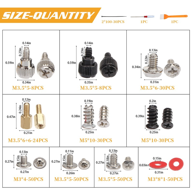 ELECTRAPICK 362 Buah Kit Sekru - Pc Case Fan ulasan dan harga