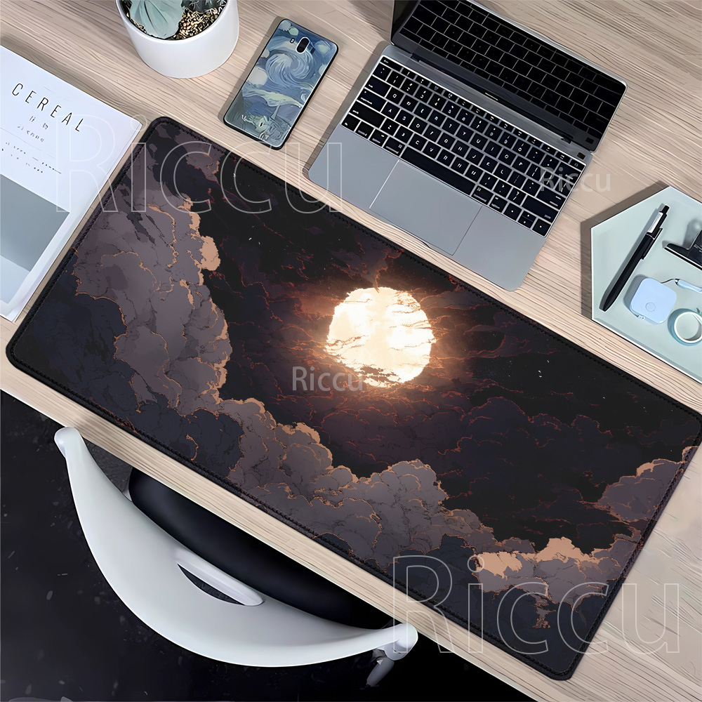Moon Night Cloud Mousepad Kare - Pc Gaming Cloud Free ulasan dan harga