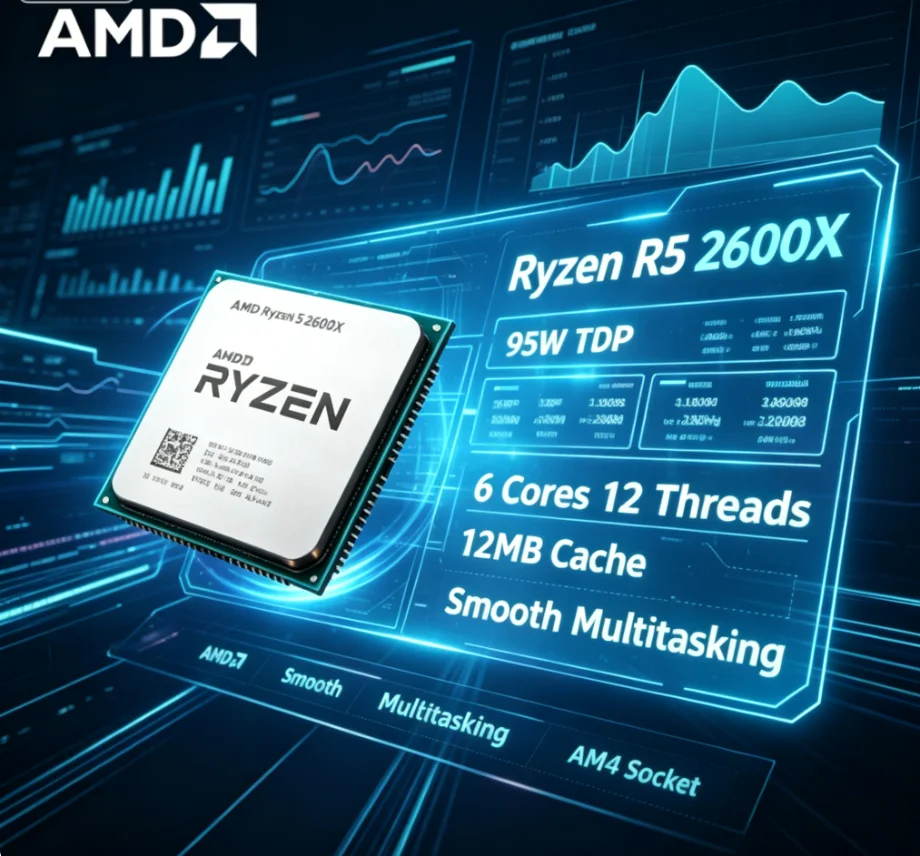 Prosesor AMD R5 2600X 12nm Unb - Pc Gaming Ryzen 5 ulasan dan harga