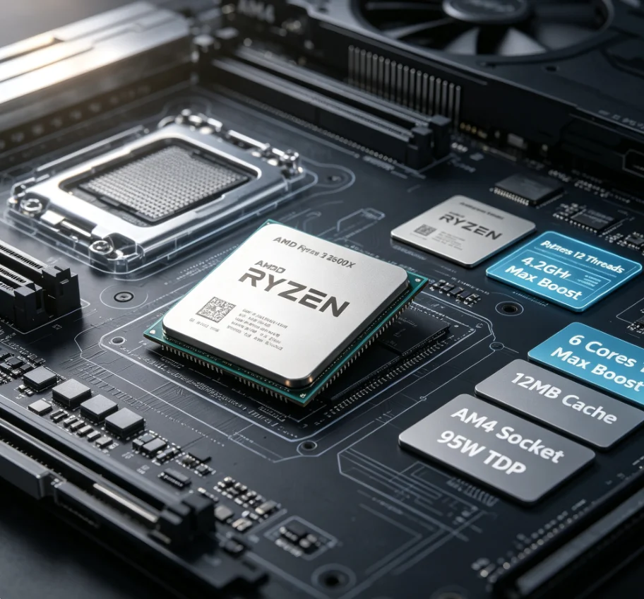 Prosesor AMD R5 2600X 12nm Unb - Pc Gaming Ryzen 5 ulasan dan harga