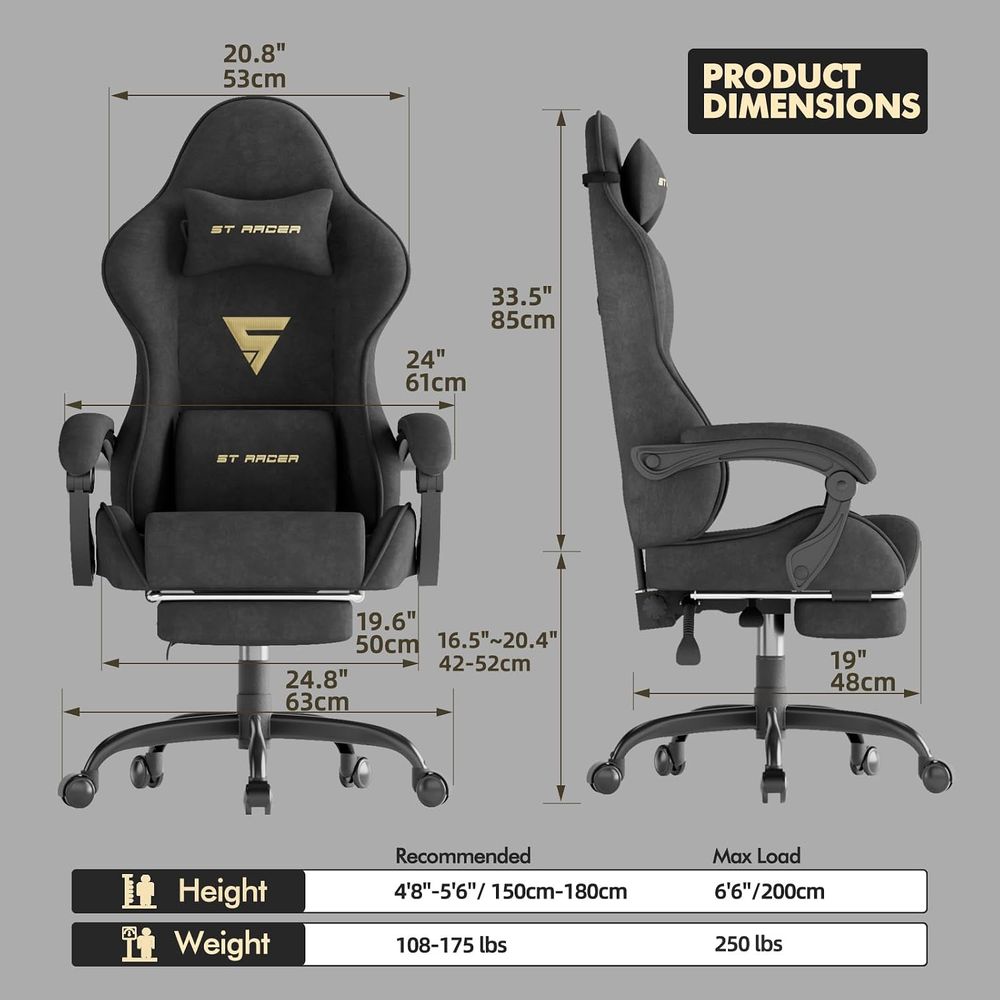 Kursi Gaming Ergonomis Berbaha - Pc Gaming Chair ulasan dan harga