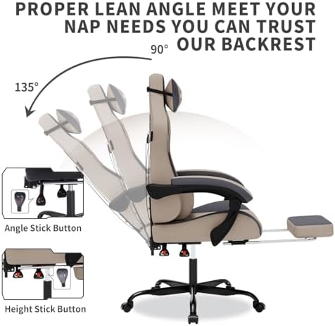 Kursi Gaming dengan Pijat, Kur - Pc Gaming Chair ulasan dan harga