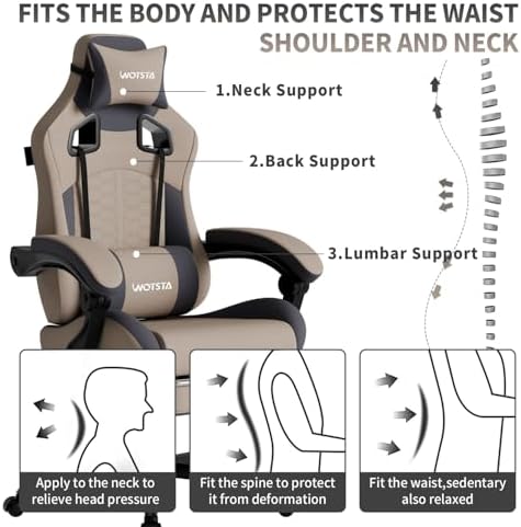 Kursi Gaming dengan Pijat, Kur - Pc Gaming Chair ulasan dan harga