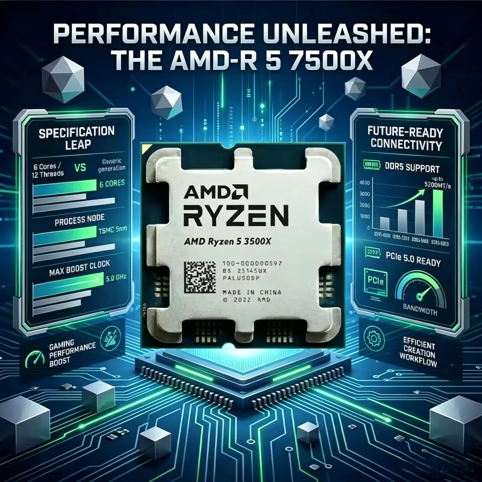 Prosesor CPU AMD Ryzen 5 3500X - Pc Gaming Ryzen 5 ulasan dan harga