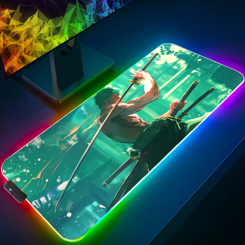 ONE PIECE Zoro Mouse Pad RGB A - Pc Gaming Set ulasan dan harga