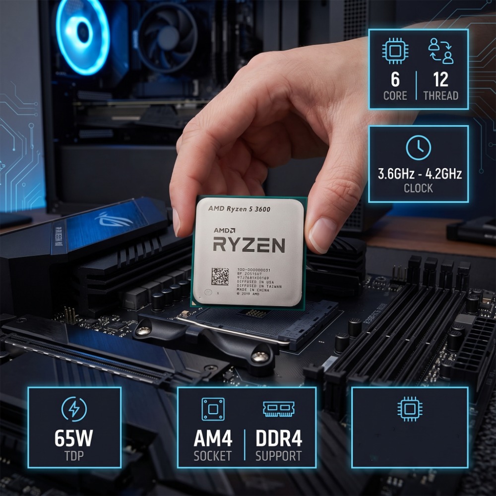 AMD Ryzen 5 3600 CPU Desktop 6 - Pc Gaming Ryzen 5 ulasan dan harga