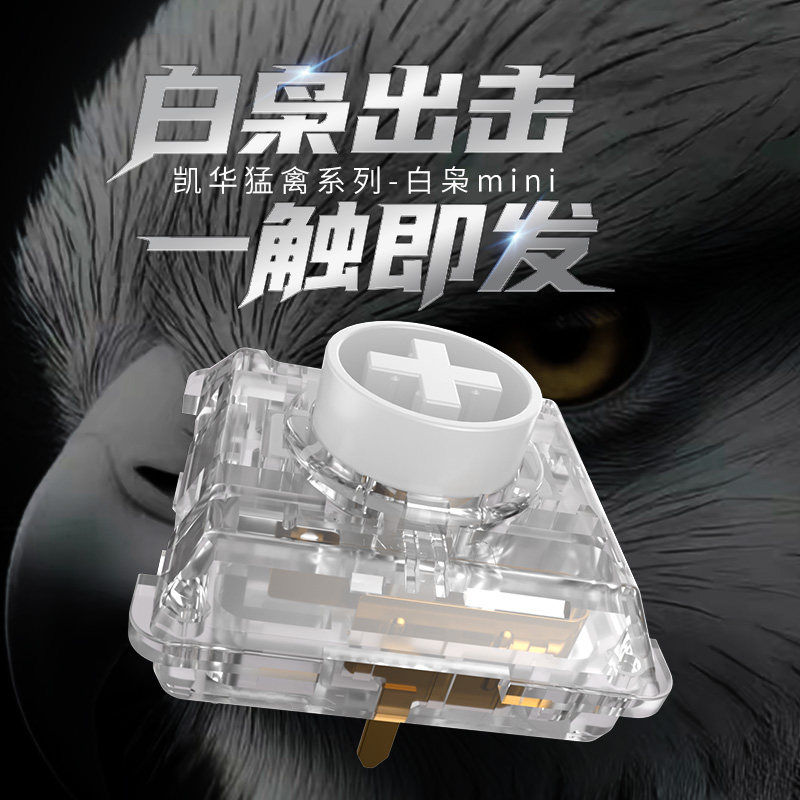 Kailh Choc White Owl Switch Mi - Pc Gaming White ulasan dan harga