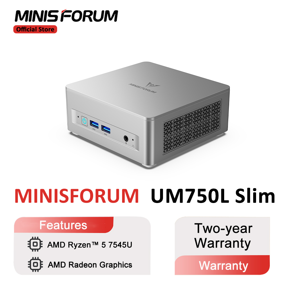 MINISFORUM Mini PC UM750L Slim - Pc Gaming Ryzen 5 ulasan dan harga