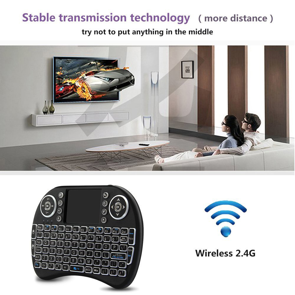 Keyboard nirkabel Mini lampu l - Pc Gaming On Tv ulasan dan harga