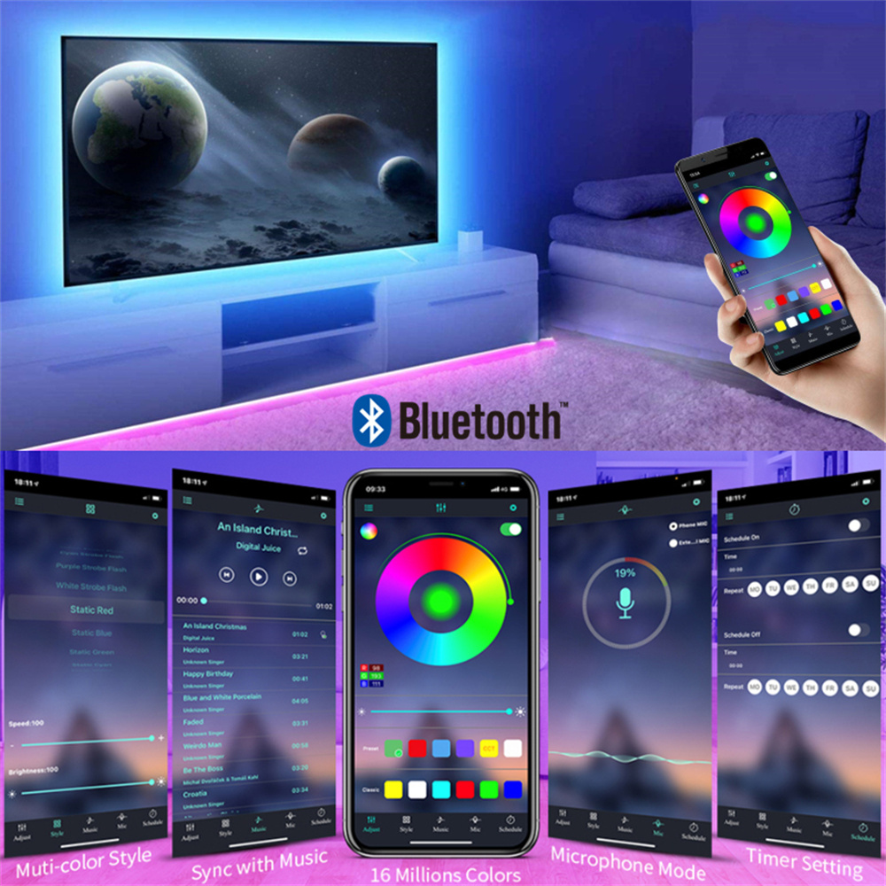 Lampu Strip LED RGB 5050 Kontr - Pc Gaming On Tv ulasan dan harga