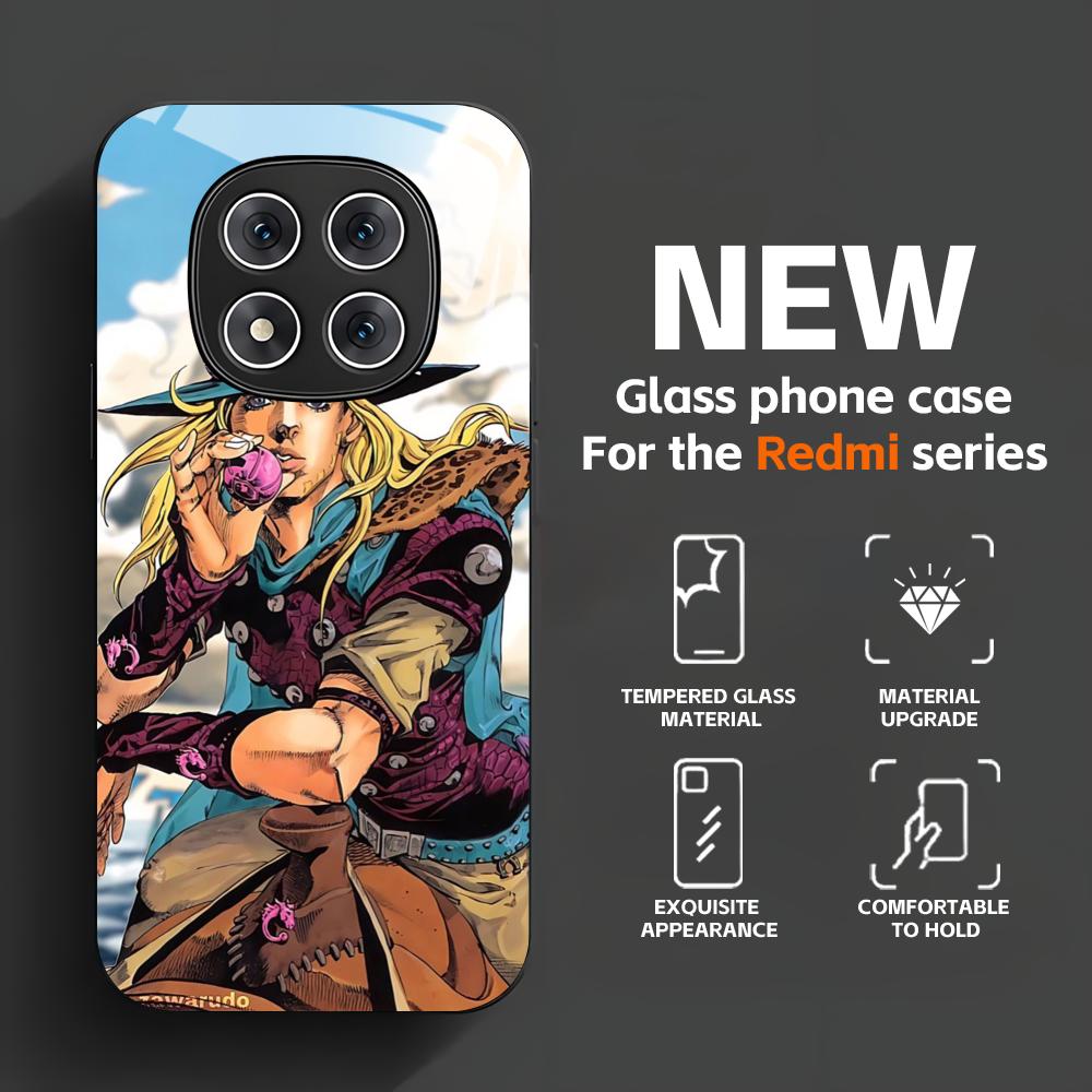 Casing Ponsel Keren Anime JOJO - Pc Case Tempered Glass ulasan dan harga