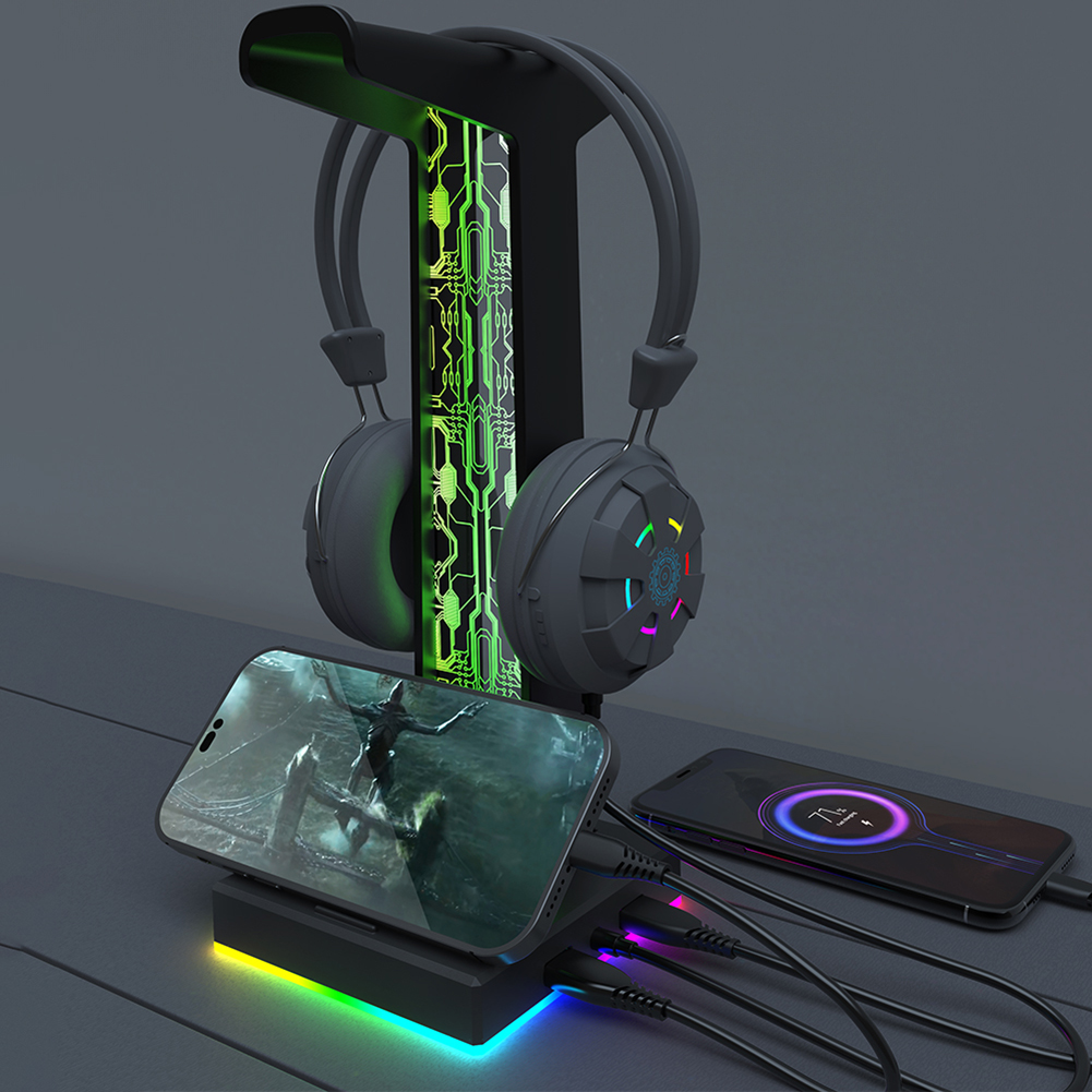 RGB Headphone Gaming, dudukan  - Pc Gaming Rgb ulasan dan harga