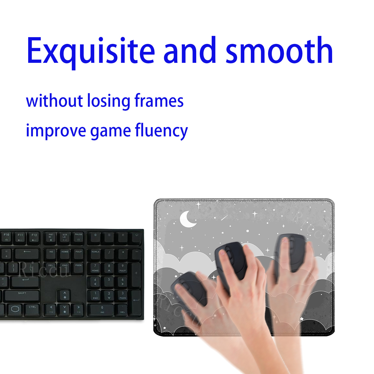 Alas Mouse Ukuran Kecil Motif  - Pc Gaming Cloud Free ulasan dan harga